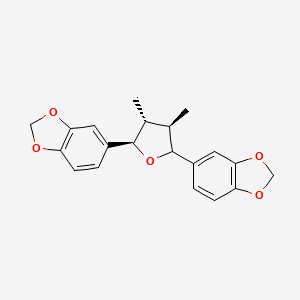 molecular formula C20H20O5 B13903995 5-[(2R,3R,4R)-5-(1,3-benzodioxol-5-yl)-3,4-dimethyloxolan-2-yl]-1,3-benzodioxole 