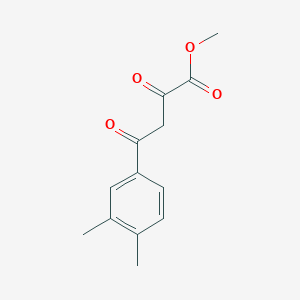 molecular formula C13H14O4 B13904004 Methyl 4-(3,4-dimethylphenyl)-2,4-dioxobutanoate 