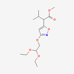 Methyl 2-[3-(2,2-diethoxyethoxy)isoxazol-5-yl]-3-methyl-butanoate