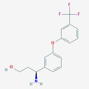 (3S)-3-amino-3-[3-[3-(trifluoromethyl)phenoxy]phenyl]propan-1-ol