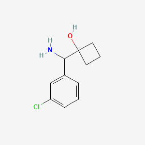 1-(Amino(3-chlorophenyl)methyl)cyclobutanol