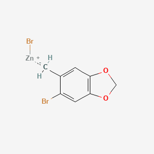 2-Bromo-4,5-(Methylenedioxy)benzylzinc bromide 0.5 M in Tetrahydrofuran