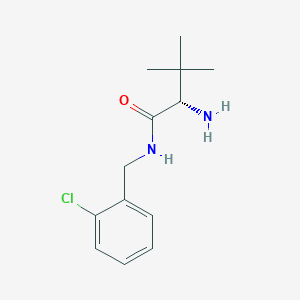 (2S)-2-amino-N-[(2-chlorophenyl)methyl]-3,3-dimethylbutanamide