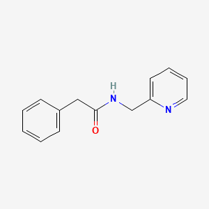 molecular formula C14H14N2O B13904098 Benzeneacetamide, N-(2-pyridinylmethyl)- CAS No. 92244-99-0