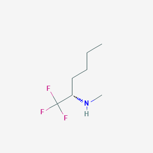 molecular formula C7H14F3N B13904105 (S)-1,1,1-Trifluoro-N-methyl-2-hexylamine CAS No. 1389310-30-8