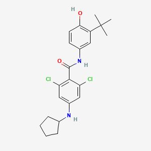 molecular formula C22H26Cl2N2O2 B13904110 FXR antagonist 2 