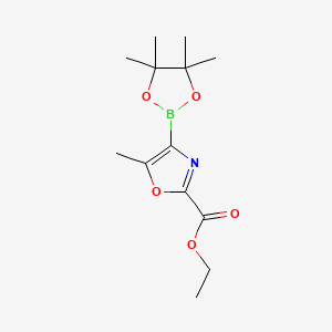 Ethyl 5-methyl-4-(4,4,5,5-tetramethyl-1,3,2-dioxaborolan-2-yl)-1,3-oxazole-2-carboxylate