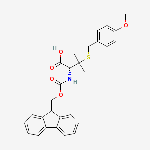 molecular formula C28H29NO5S B1390413 Fmoc-S-4-methoxybenzyl-L-penicillamine CAS No. 387868-24-8