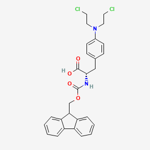 molecular formula C28H28Cl2N2O4 B1390416 Fmoc-4-bis(2-chloroethyl)amino-L-phenylalanine CAS No. 1217809-60-3