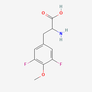 molecular formula C10H11F2NO3 B1390418 2-Amino-3-(3,5-difluoro-4-methoxyphenyl)propanoic acid CAS No. 1259990-37-8