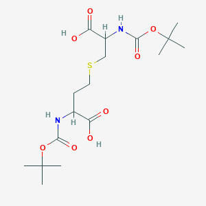 molecular formula C17H30N2O8S B1390421 Di-Boc-DL-cystathionine CAS No. 1452575-03-9