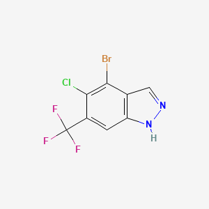 4-Bromo-5-chloro-6-(trifluoromethyl)-1H-indazole