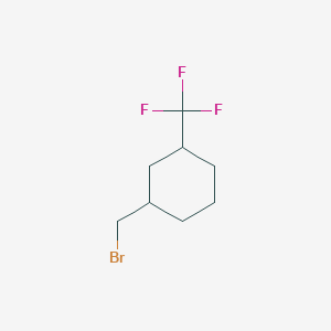 molecular formula C8H12BrF3 B13904217 1-(Bromomethyl)-3-(trifluoromethyl)cyclohexane 