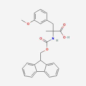 molecular formula C26H25NO5 B1390422 Fmoc-alpha-methyl-3-methoxy-DL-phenylalanine CAS No. 1185301-96-5