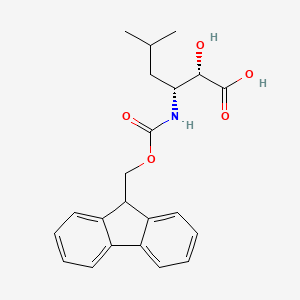 molecular formula C22H25NO5 B1390423 Fmoc-(2R,3R)-3-amino-2-hydroxy-5-methylhexanoic acid CAS No. 1217603-26-3