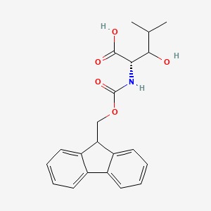 molecular formula C21H23NO5 B1390424 Fmoc-(2S,3RS)-2-amino-3-hydroxy-4-methylpentanoicacid CAS No. 1217516-81-8