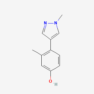 3-Methyl-4-(1-methyl-1H-pyrazol-4-yl)phenol