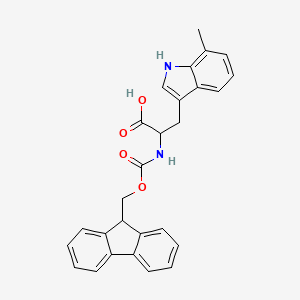 molecular formula C27H24N2O4 B1390427 Fmoc-7-methyl-DL-tryptophan CAS No. 138775-53-8
