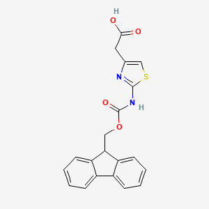 molecular formula C20H16N2O4S B1390428 Fmoc-2-aminothiazole-4-acetic acid CAS No. 1185300-16-6