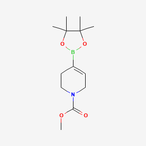 molecular formula C13H22BNO4 B13904294 Methyl 4-(4,4,5,5-tetramethyl-1,3,2-dioxaborolan-2-yl)-3,6-dihydropyridine-1(2H)-carboxylate 