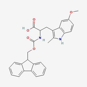 molecular formula C28H26N2O5 B1390430 Fmoc-5-methoxy-2-methyl-DL-tryptophan CAS No. 1219357-78-4