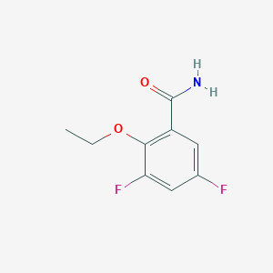 molecular formula C9H9F2NO2 B1390437 2-Ethoxy-3,5-difluorobenzamide CAS No. 1017779-74-6