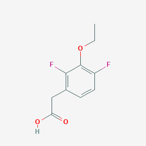 molecular formula C10H10F2O3 B1390438 3-Ethoxy-2,4-difluorophenylacetic acid CAS No. 1017778-29-8