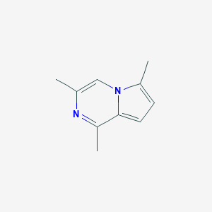 molecular formula C10H12N2 B139044 1,3,6-Trimethylpyrrolo[1,2-a]pyrazine CAS No. 147674-37-1