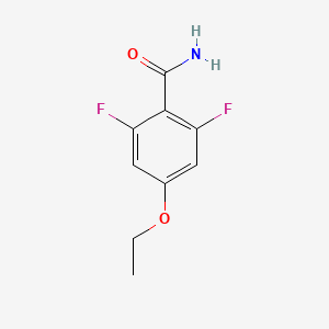 molecular formula C9H9F2NO2 B1390440 4-乙氧基-2,6-二氟苯甲酰胺 CAS No. 916483-57-3