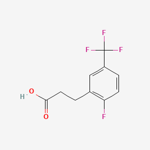 molecular formula C10H8F4O2 B1390444 3-[2-Fluoro-5-(trifluoromethyl)phenyl]propionic acid CAS No. 916420-39-8