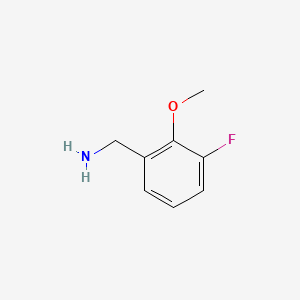 molecular formula C8H10FNO B1390447 3-氟-2-甲氧基苄胺 CAS No. 916420-49-0