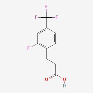 B1390452 3-[2-Fluoro-4-(trifluoromethyl)phenyl]propionic acid CAS No. 916420-38-7