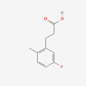 molecular formula C10H11FO2 B1390457 3-(5-Fluoro-2-methylphenyl)propanoic acid CAS No. 137466-13-8