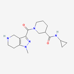 N-cyclopropyl-1-[(1-methyl-4,5,6,7-tetrahydro-1H-pyrazolo[4,3-c]pyridin-3-yl)carbonyl]piperidine-3-carboxamide