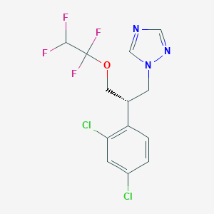 molecular formula C13H11Cl2F4N3O B139046 (-)-Tetraconazole CAS No. 131320-42-8