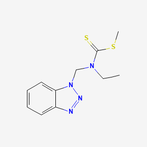 N-(1H-1,2,3-Benzotriazol-1-ylmethyl)-N-ethyl(methylsulfanyl)carbothioamide