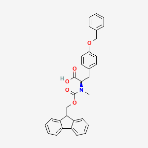 molecular formula C32H29NO5 B1390462 Fmoc-Nα-甲基-O-苄基-D-酪氨酸 CAS No. 1354485-25-8