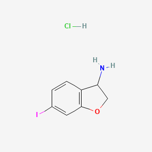 6-Iodo-2,3-dihydrobenzofuran-3-amine;hydrochloride