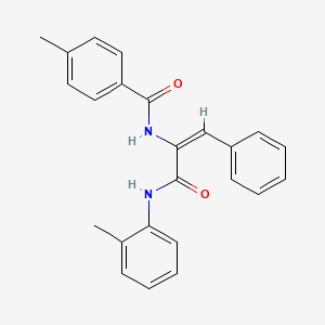 N-(2-Methylphenyl)-2-[(4-methylphenyl)formamido]-3-phenylprop-2-enamide