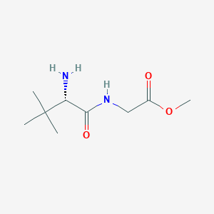 molecular formula C9H18N2O3 B13904705 methyl 2-[[(2S)-2-amino-3,3-dimethylbutanoyl]amino]acetate 