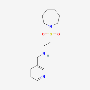 molecular formula C14H23N3O2S B13904712 [2-(Azepan-1-ylsulfonyl)ethyl](pyridin-3-ylmethyl)amine hydrochloride 