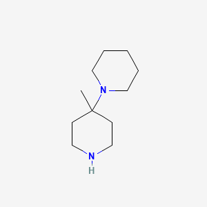 molecular formula C11H22N2 B1390472 4-甲基-4-(哌啶-1-基)哌啶 CAS No. 801979-80-6