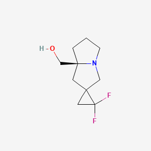 molecular formula C10H15F2NO B13904729 ((7A'S)-2,2-difluorodihydro-1'H,3'H-spiro[cyclopropane-1,2'-pyrrolizin]-7a'(5'H)-yl)methanol 