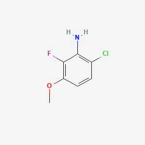 molecular formula C7H7ClFNO B1390477 6-氯-2-氟-3-甲氧基苯胺 CAS No. 1017777-77-3