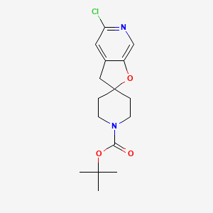 tert-butyl 5-chlorospiro[3H-furo[2,3-c]pyridine-2,4'-piperidine]-1'-carboxylate