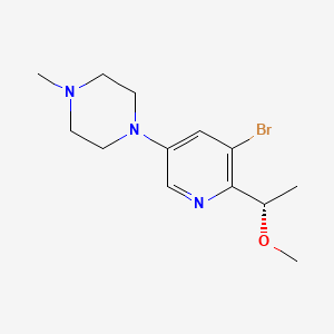 1-[5-bromo-6-[(1S)-1-methoxyethyl]-3-pyridyl]-4-methyl-piperazine