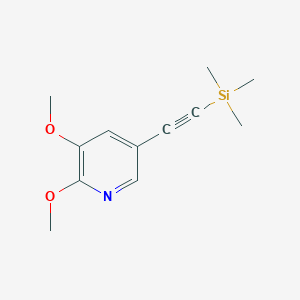 molecular formula C12H17NO2Si B1390481 2,3-Dimethoxy-5-((trimethylsilyl)ethynyl)pyridine CAS No. 1171919-88-2