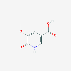 molecular formula C7H7NO4 B1390482 6-Hydroxy-5-methoxynicotinic acid CAS No. 1171919-98-4