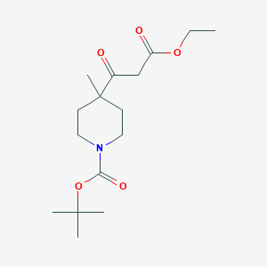 tert-Butyl 4-(3-ethoxy-3-oxopropanoyl)-4-methylpiperidine-1-carboxylate