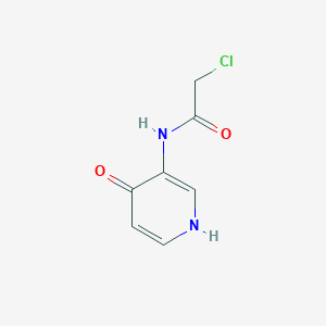 molecular formula C7H7ClN2O2 B1390483 2-氯-N-(4-羟基吡啶-3-基)乙酰胺 CAS No. 1186311-07-8